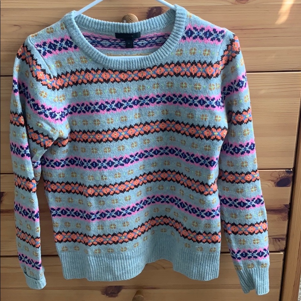 Jcrew fair isle sweater size small